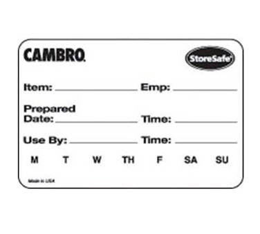 CM 23SLB6250 FOOD ROTATION LABEL 2"X3" DISSOLVING   6 ROLLS PER CASE 250/ROLL